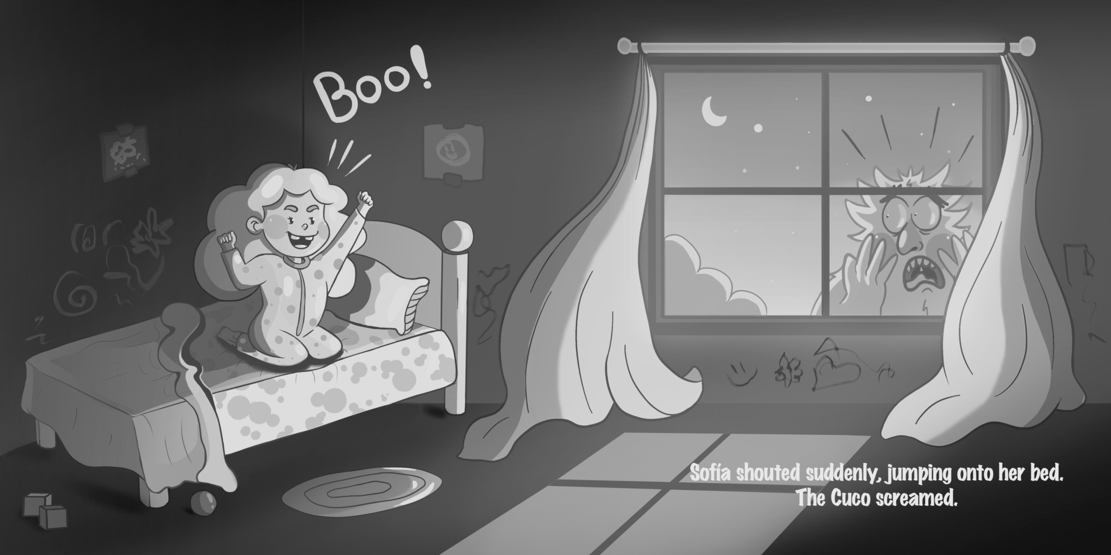 Black and white interior spreads